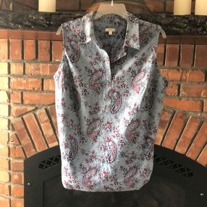 Sleeveless cotton top